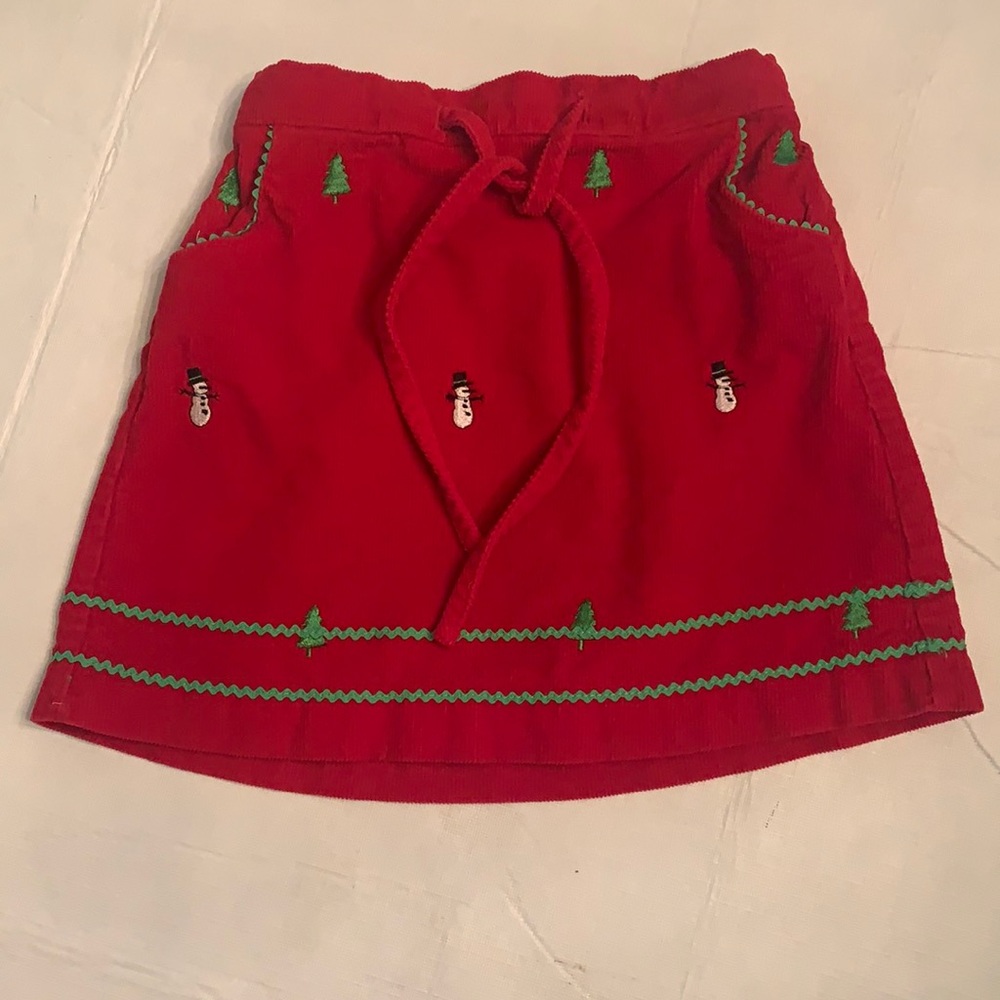 K&L. Adorable Red Corduroy Skirt. Size for 4T.